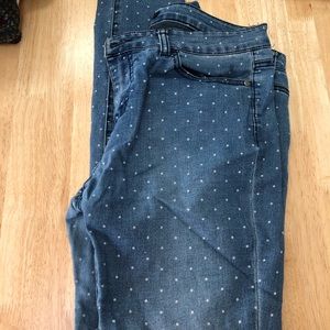 Polka dot jeans